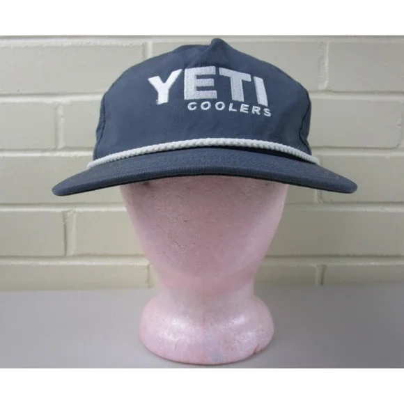 YETI Coolers Trucker Hat Snap Back Cap Rope Embroidered Camping Outdoor 2016