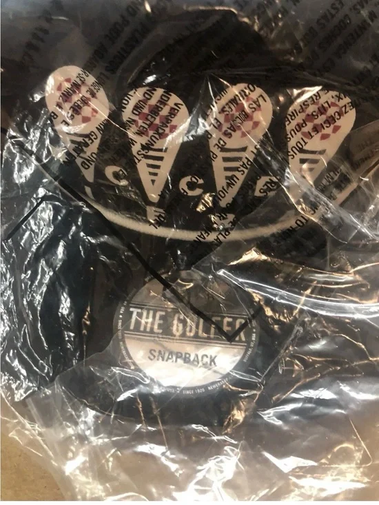 New Era Black and White Golf Snapback Hat