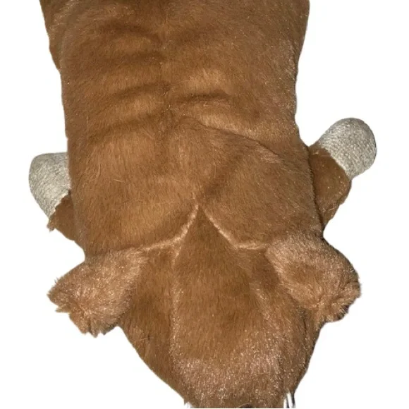 Spot brown plush crinkle cat nip cat toy brand new, barely used