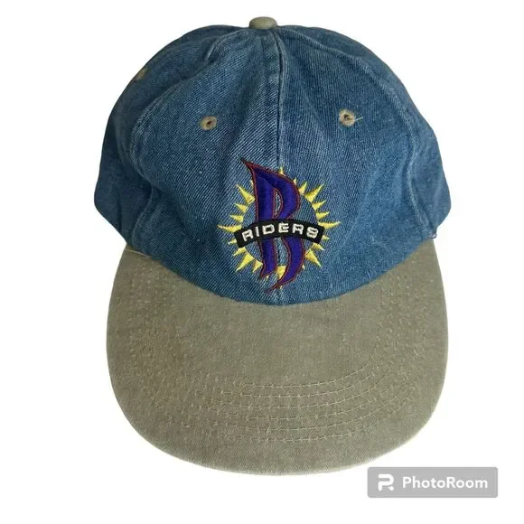Trucker Cap Baseball Hat‎ Slide Adjuster Vintage RIDERS DENIUM One size