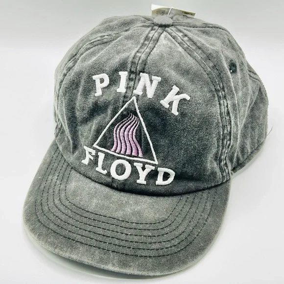 Pink Floyd Music Band Logo Distressed Hat Cap Adjustable Snapback Black Casual