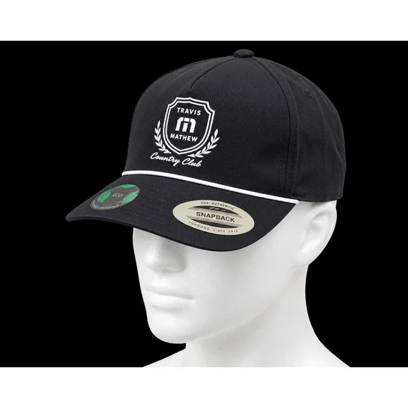Travis Mathew Hat Cap Snap Back Mens Golf Navy Blue Country Club Local Favorite