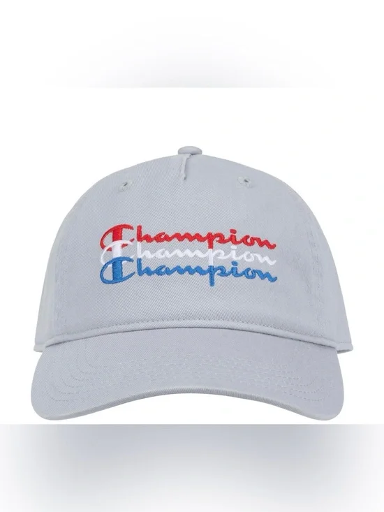 #3076**Unisex’s Champion Light Gray Embroidered Logo Baseball Cap