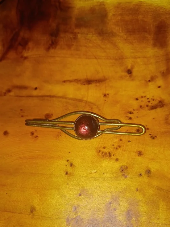 VTG Kordes & Lichtenfels German Modernist Purple Tie Clip K&L