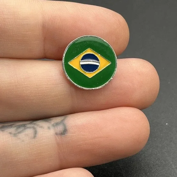 Brazil Country Brazilian Flag‎ Lapel Hat Pin