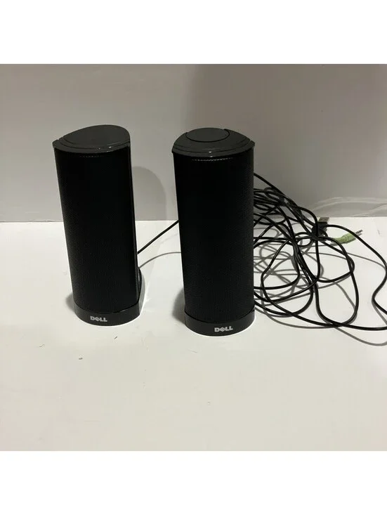 Black Dell AX210 USB Powered Multimedia Speaker System  works