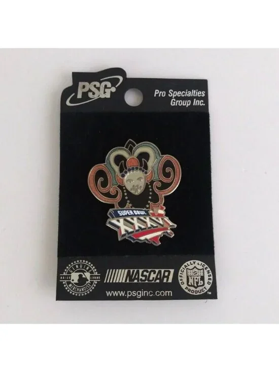 New PSG NFL Super Bowl 2001 New England Patriots Rams Pin XXXVI 36 Carnevale