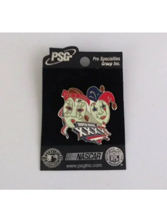 New PSG NFL Super Bowl 2001 New England Patriots vs Rams Pin XXXVI 36 Mask