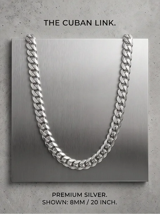 Brand New 925 Sterling Silver 22 Inch Curb Chain Neckl