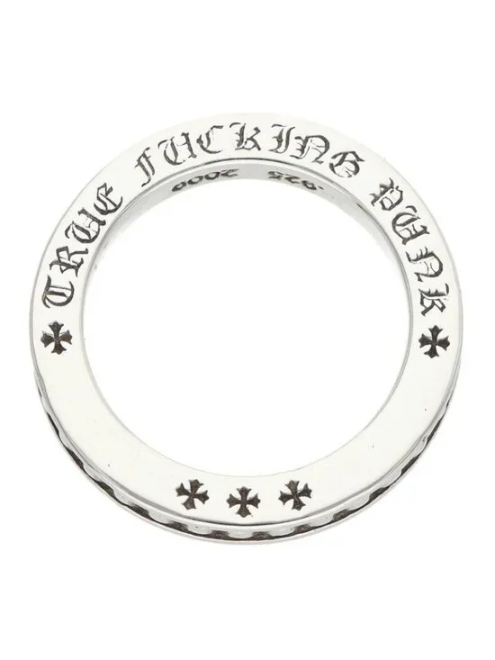 Chrome Hearts Tfp Pnk Bby True Fckin Punk Baby Silver Ring