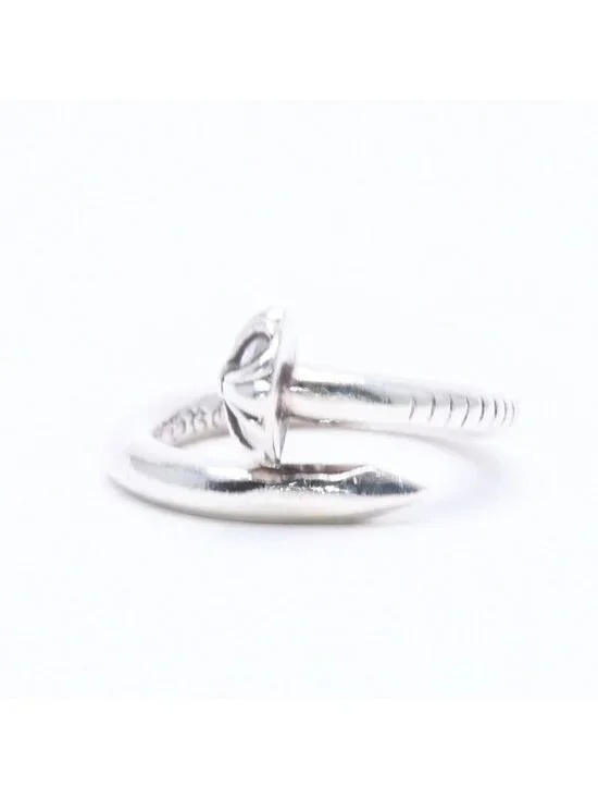 Chrome Hearts Rng Nail Cross Ball Ring 925 Sterling Silver