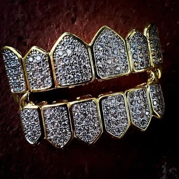 Lab Created Diamond fang Grillz