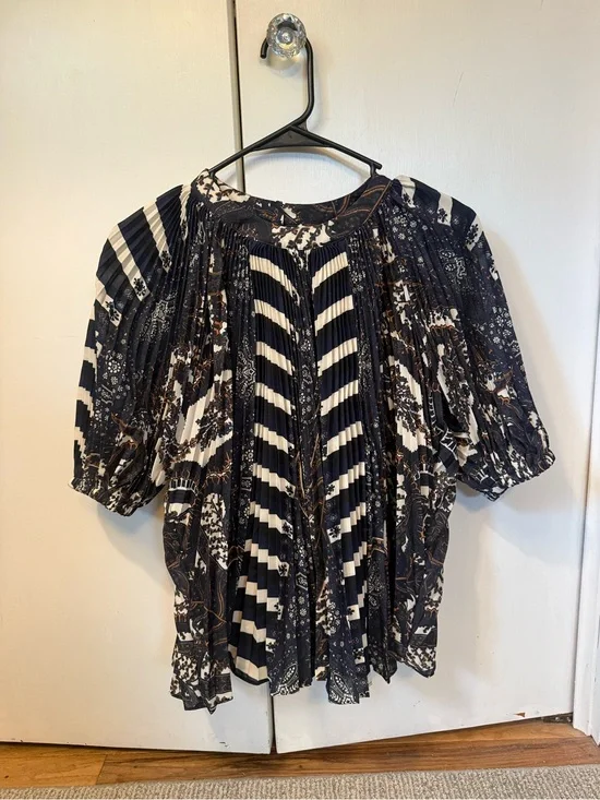 Ulla Johnson dafne pleated short sleeve