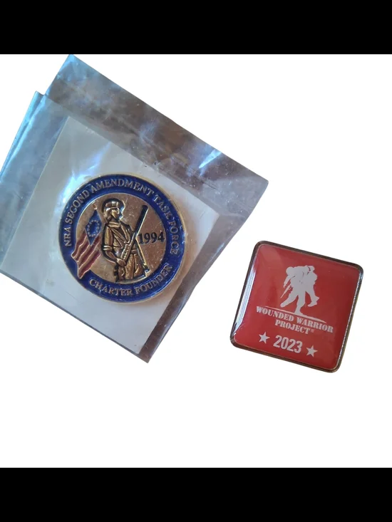 Red Wounded Warrior Project Commemorative Pin - 2023