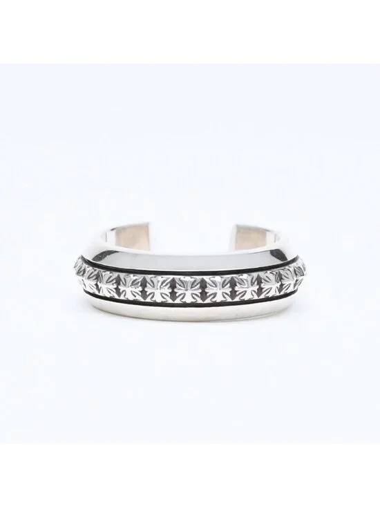 Chrome Hearts CH Plus Pyramid Open Band CH Ring