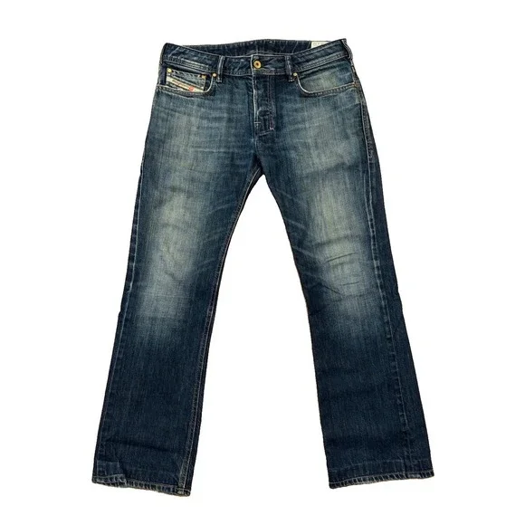 Diesel Zatiny Bootcut Jeans Blue Wash 008FC Mens Size 31x32