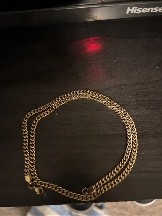 Gold Men’s Cuban Chain Necklace
