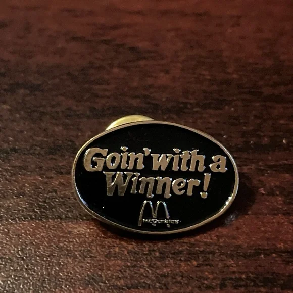 Vintage‎ McDonald’s “Goin’ With A Winner!” Employee Lapel Hat Pin