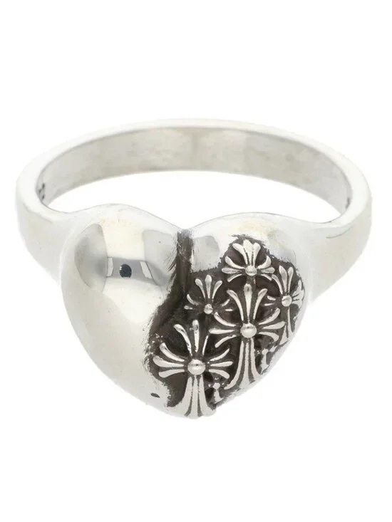 Chrome Hearts I P Heart Silver Ring