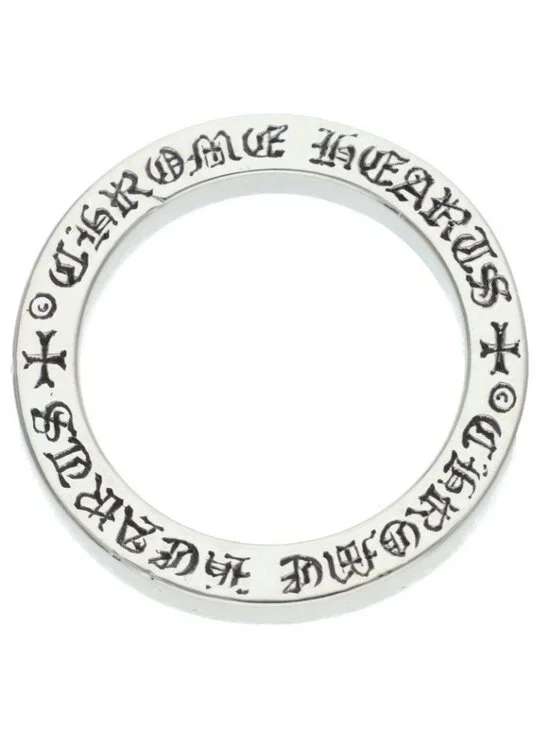 Chrome Hearts Spacer Pln Plain Silver Ring