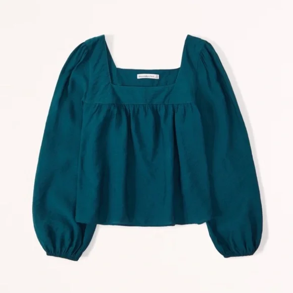 Abercrombie Puff Sleeve Non-Waisted Top