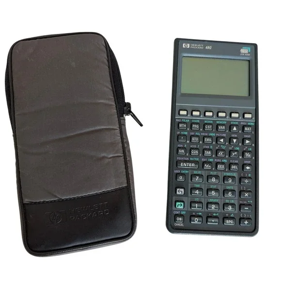 HP 48G Graphing Calculator 32K RAM Hewlett Packard with‎ Original Zipper Case