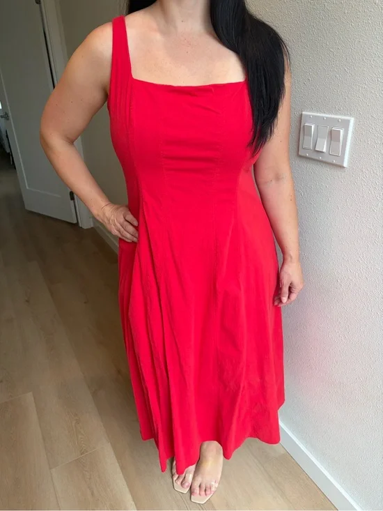 Abercrombie & Fitch Red Maxi Dress