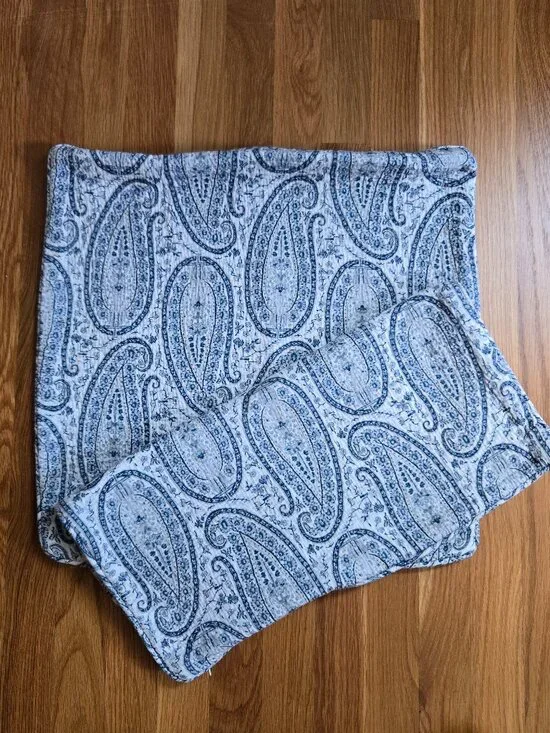Ralph Lauren Blue and White Paisley Pillow Covers, Set of 2, 20