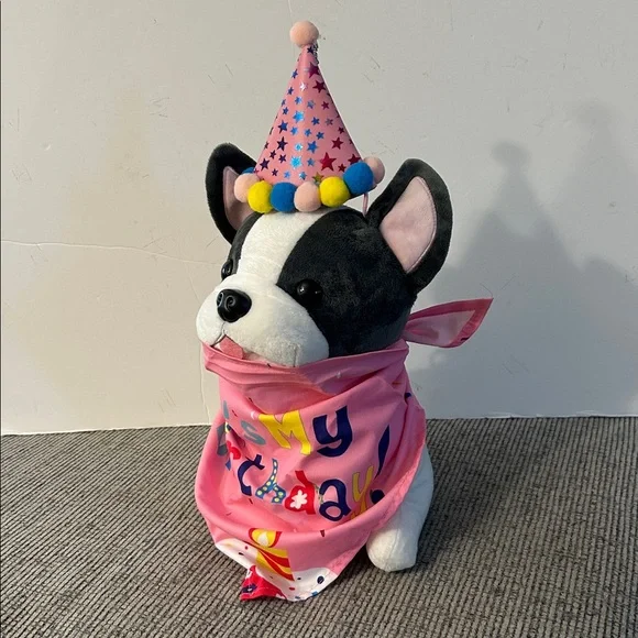5/$15 Pink Dog Birthday Bandana and Party Hat Set NEW celebrate