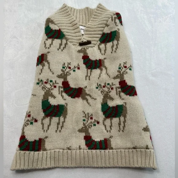 Jingles‎ & Joy Small Dog Reindeer Holiday Christmas Sweater