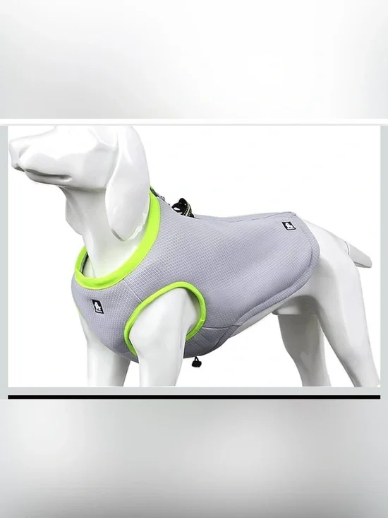 SGODA Dog Cooling Vest Harness Cooler Jacket Grey Green XL. 2578/DB-1