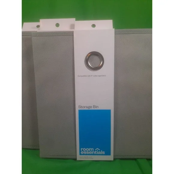 NIP Set Of 6 Room‎ Essentials Storage Bin Grey 11 x 10.5 x 10.5