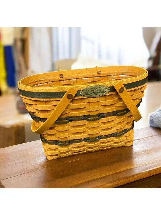 Longaberger Fellowship Basket 1997 Traditions Collection w/ Box & Protector