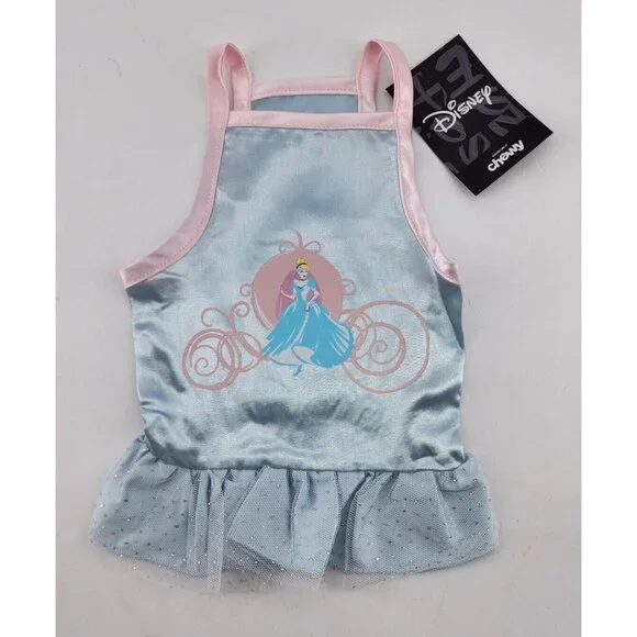 NEW Disney for Chewy Pet Apparel Dog/Cat Cinderella Princess Tulle Dress Size XS