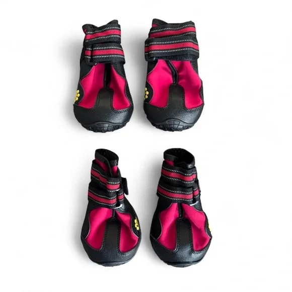 Black and Red Dog Shoes Bundle