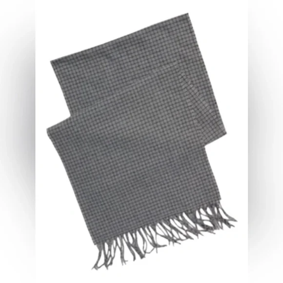 $5🔥 Men’s Thin Lightweight Gray Plaid Scarf Gifts