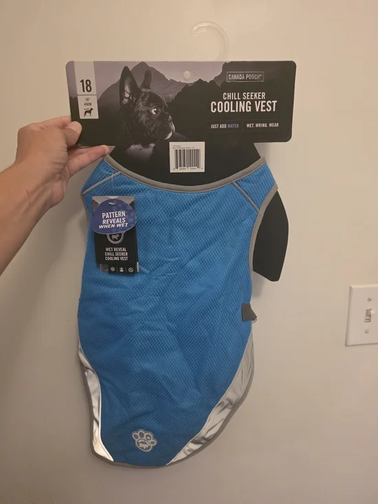 Canada Pooch Chill Seeker Cooling Vest for Kids One Pieces - Blue