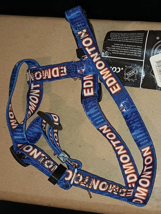 NEW Edmonton Oilers NHL Adjustable Dog Harness XS
