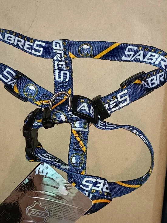 NEW Buffalo Sabres  NHL Adjustable Dog Harness XS