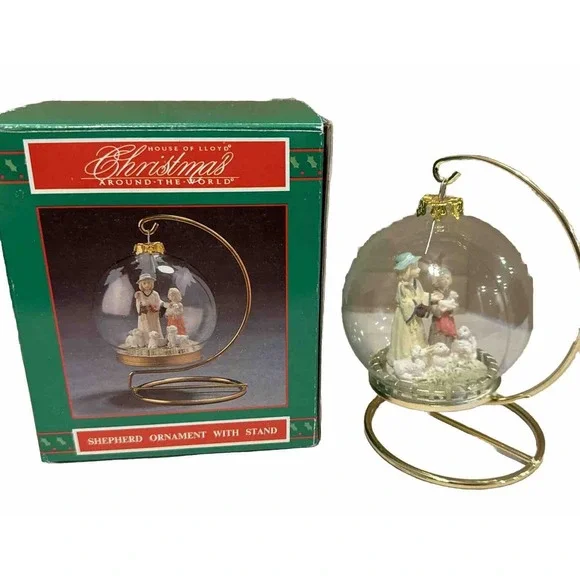 House of Lloyd Christmas Around the World Shepherd Ornament‎ With Stand 1995