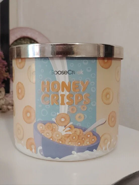 Very Rare New Goose Creek Honey Crisps Scented 3 Wick Large Jar Candle