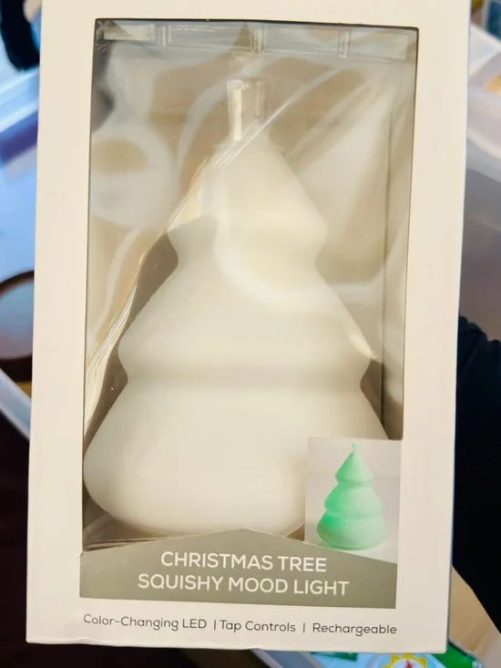 Christmas Tree Squishy Mood Light - White Color
