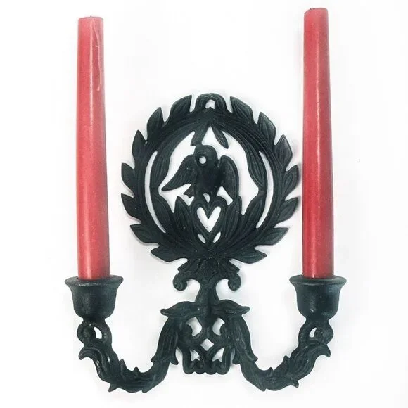 VTG Federalist Eagle Cast Iron Wall Sconce