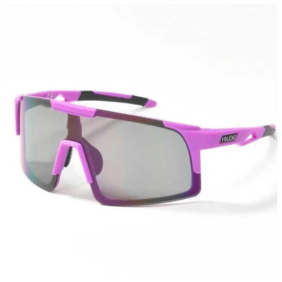 Sport Sunglasses Blue Mirror UV Protection Cycling Running Baseball Purple