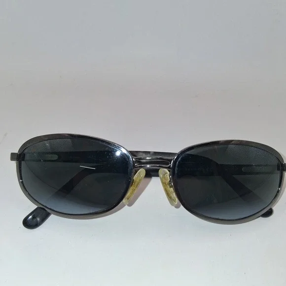 MAUI JIM MJ-151-02 SLEEK GUNMETAL DOUBLE-GRADIENT MIRRORED POLARIZED SUNGLASSES