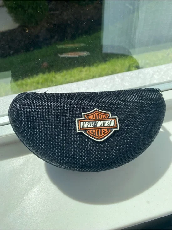Harley-Davidson Black Hard Shell Sunglasses Case with Logo