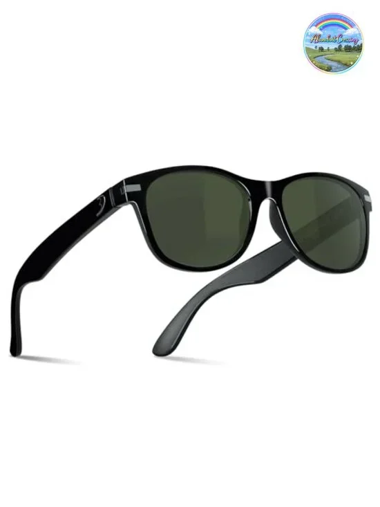 Men's Polarized Sunglasses with Glass Lenses UV Protection Driving Eyewear