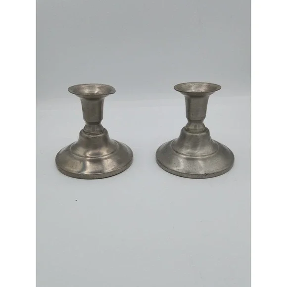 International Pewter Company Candlesticks Set of 2 Candle Holders‎