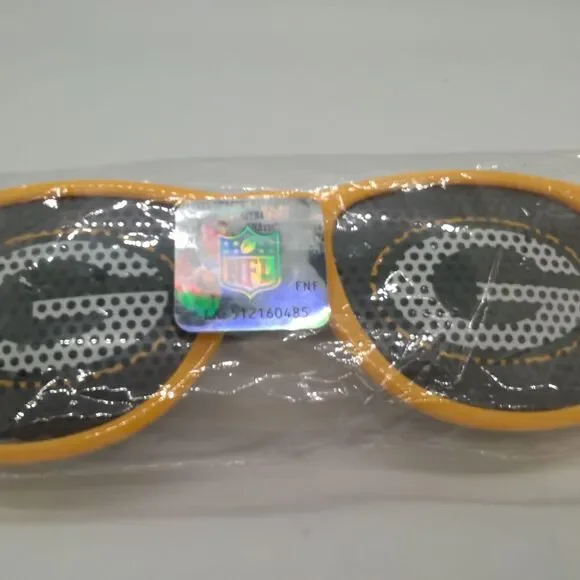 Nfl Men's Black and Orange Sunglasses