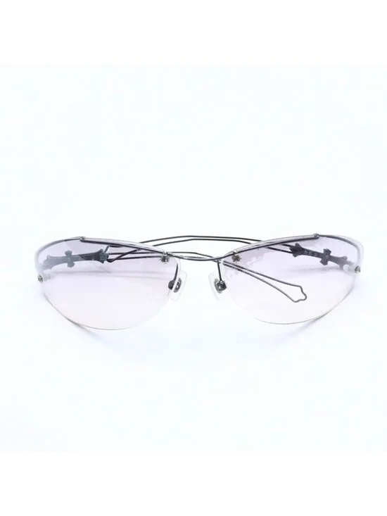 Chrome Hearts Drag Pipe Sunglasses Eyewear CH Cross Crosstail 925 Sterling